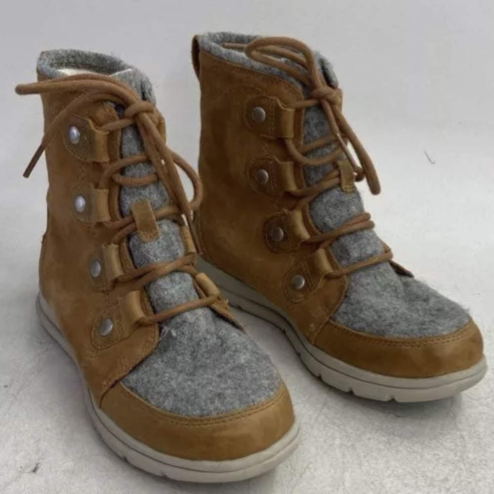 Sorel Explorer™ Joan Leather Boots Size 5 Pre-owned Exc MSRP $155 - Picture 7 of 11